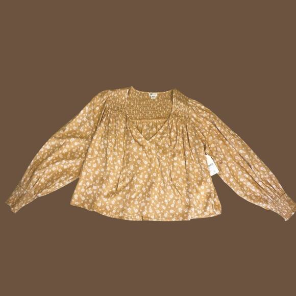 Billabong late night blouse boho floral large NWT - Picture 11 of 16